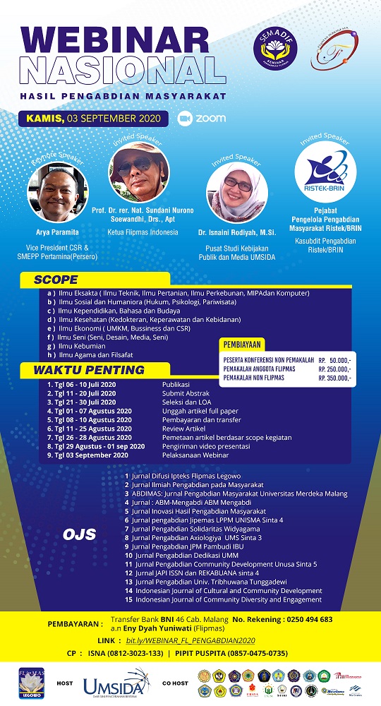 Seminar Nasional Hasil Pengabdian Masyarakat SEMADIF Flipmas Indonesia